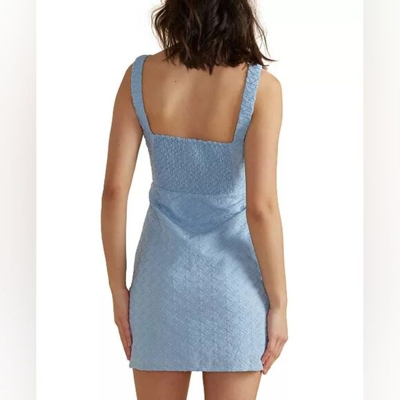 Minkpink Textured Sweetheart Mini Dress sz Med - Picture 3 of 15